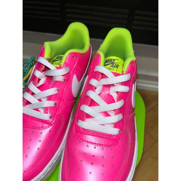 Nike Air Force 1 Low Pink Volt Aqua (GS) 6y - Picture 3 of 8